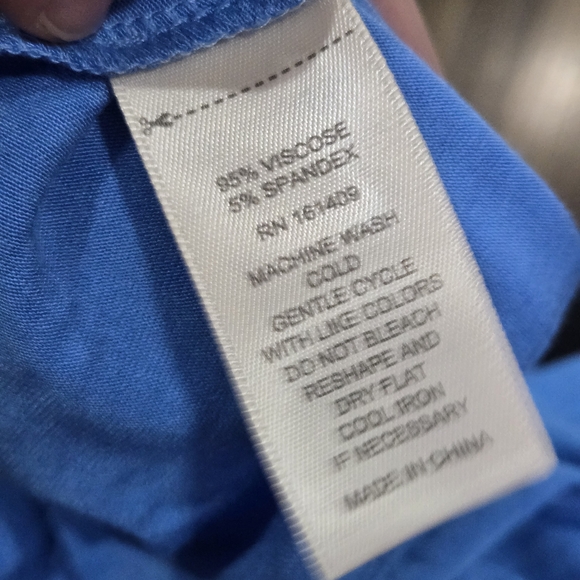 Greige Azure Blue Tiered Mini Dress – Size M NWT - Picture 4 of 4